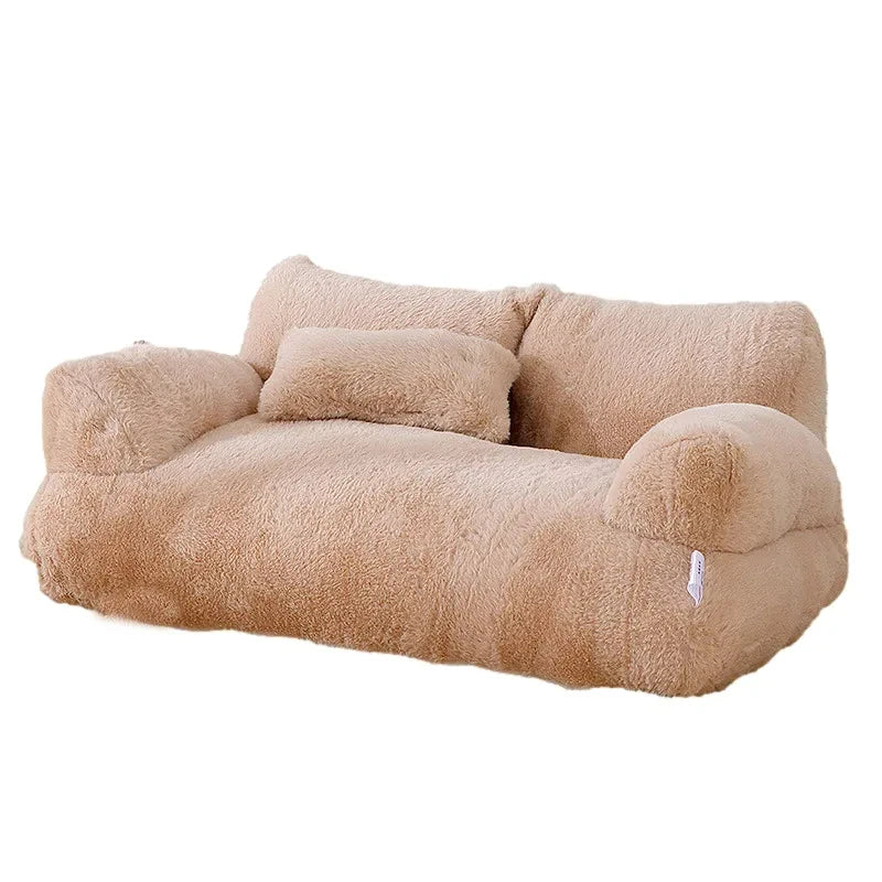 Cozy Plush Cat Sofa