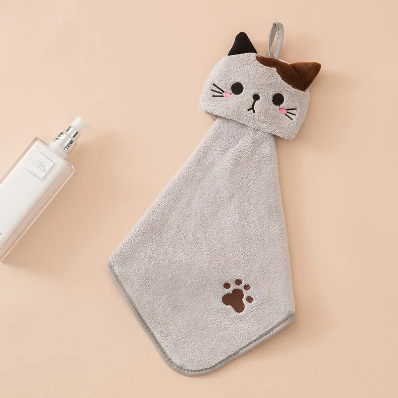 Cute Cat Fleece Towel