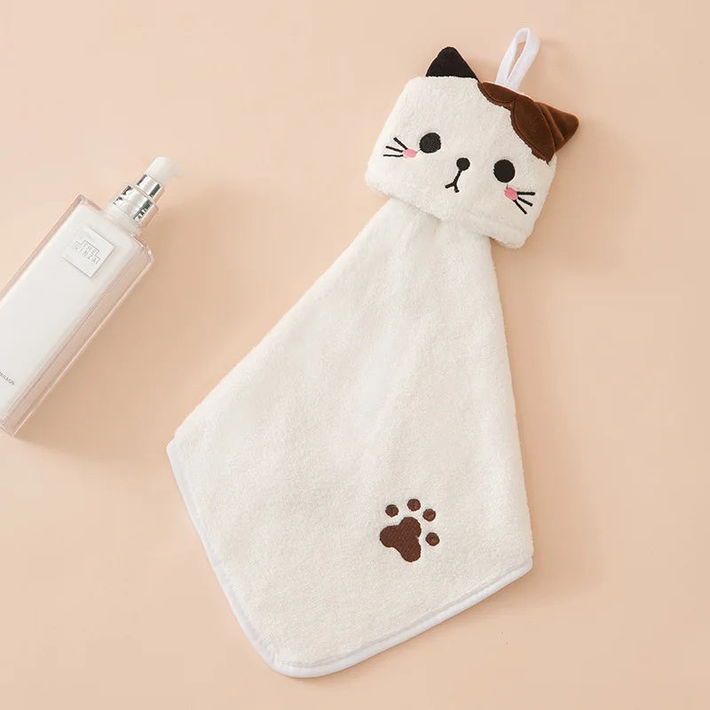 Cute Cat Fleece Towel