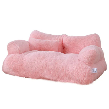 Cozy Plush Cat Sofa