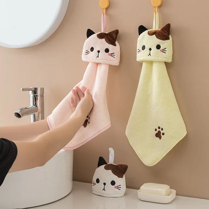 Cute Cat Fleece Towel