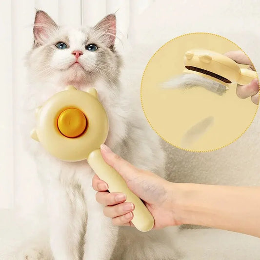 Self-Cleaning Pet Grooming Brush