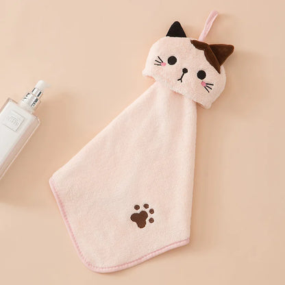 Cute Cat Fleece Towel