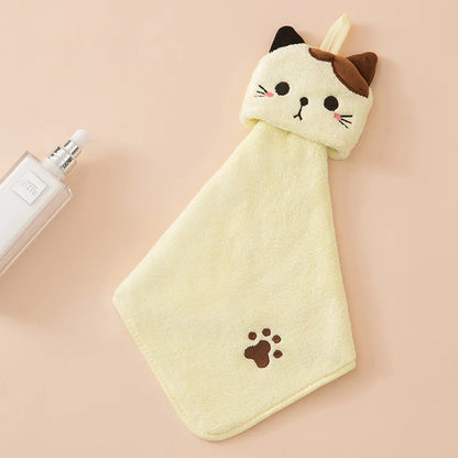 Cute Cat Fleece Towel