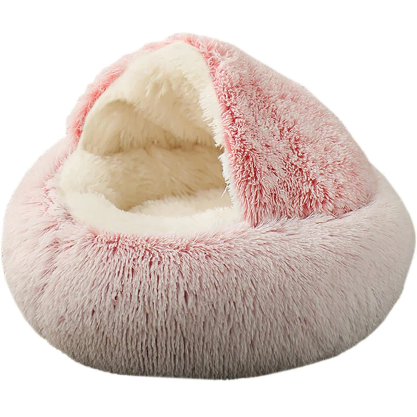 Soft Plush Cat Bed with Cover