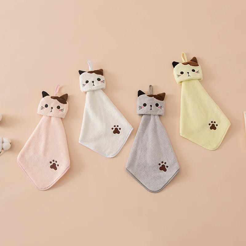 Cute Cat Fleece Towel