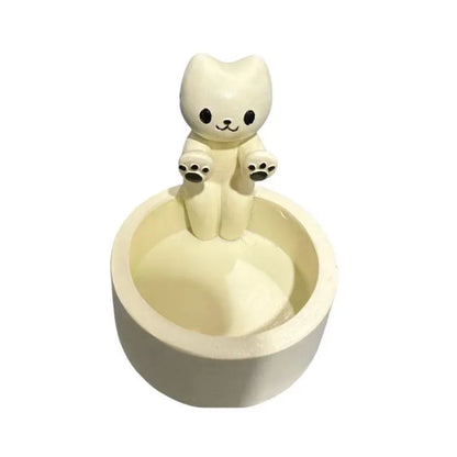 Cartoon Cat Candle Holder