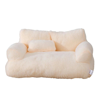 Cozy Plush Cat Sofa