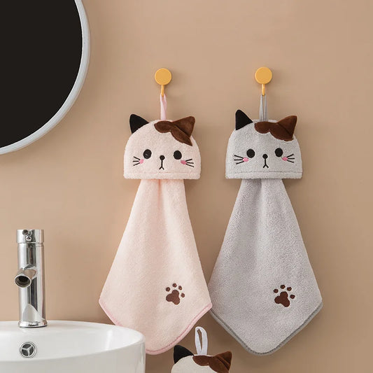 Cute Cat Fleece Towel